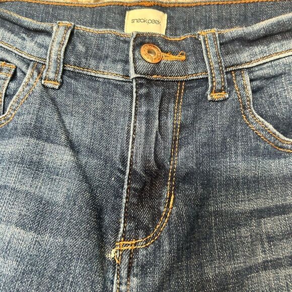 sneck peek ladies 11 distressed jeans - Picture 4 of 10